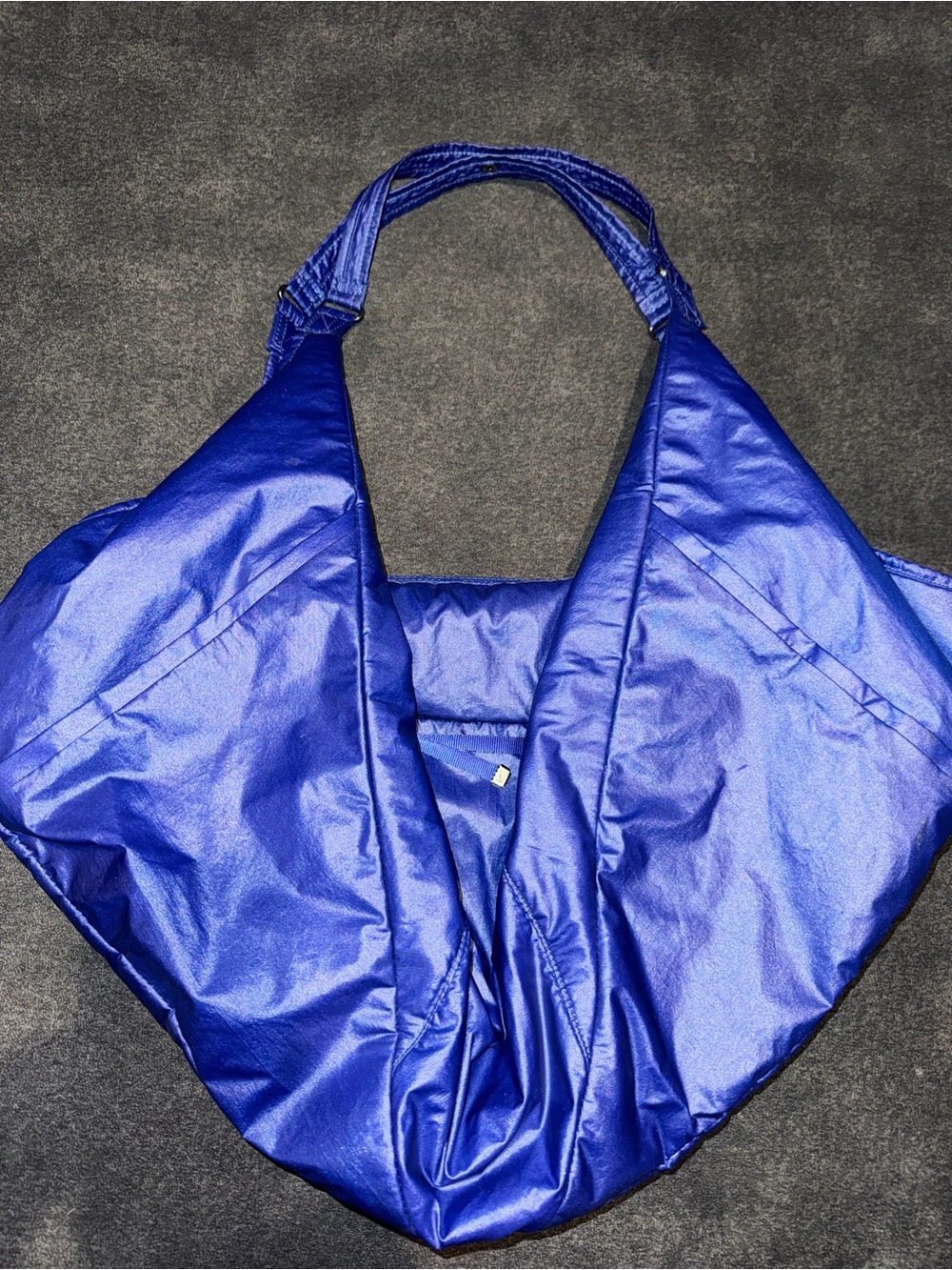 Rare Nike Victory Gym Yoga Metallic Tote Bag Blue